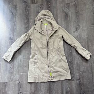 Lululemon Tan long Rain Jacket size 8